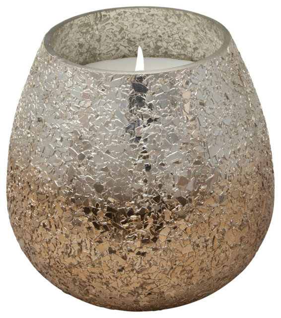 Candle On Ombre Glass By Liv & Skye 42oz Candles by Beyond Design