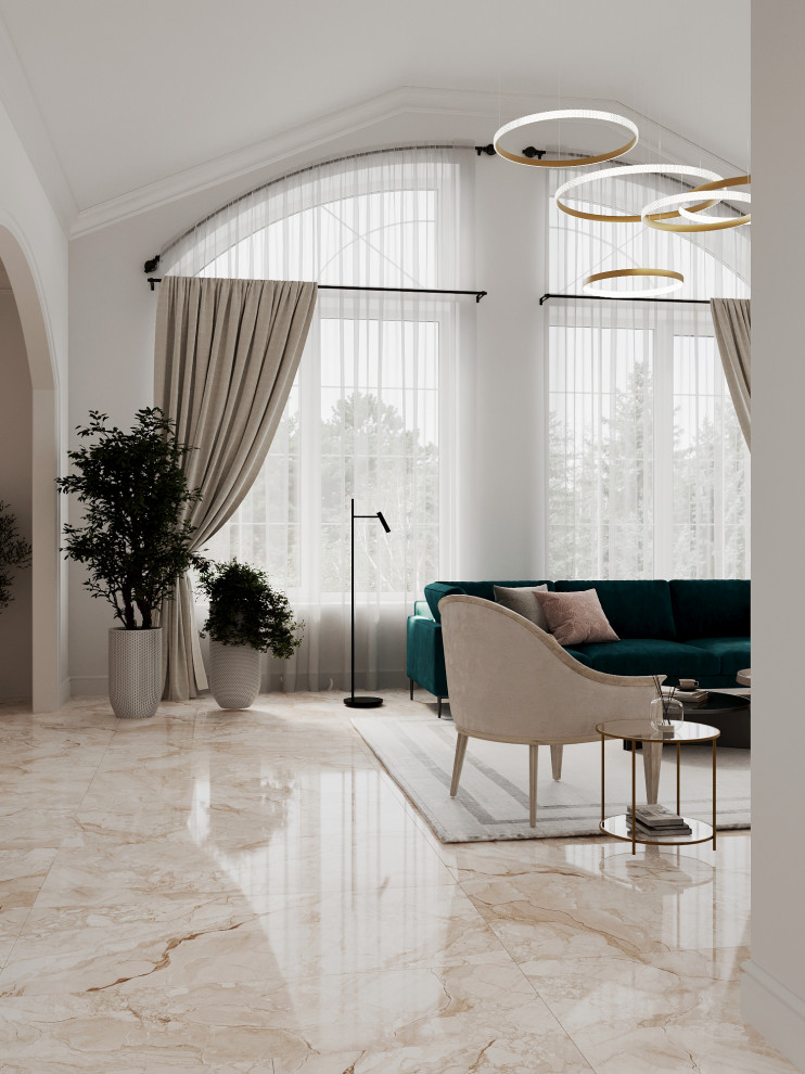 Дом с арочными окнами