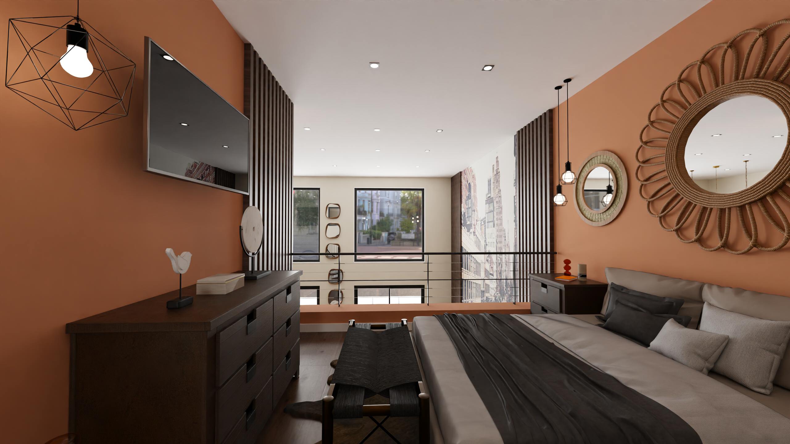 Appartement avec ouvertures façades