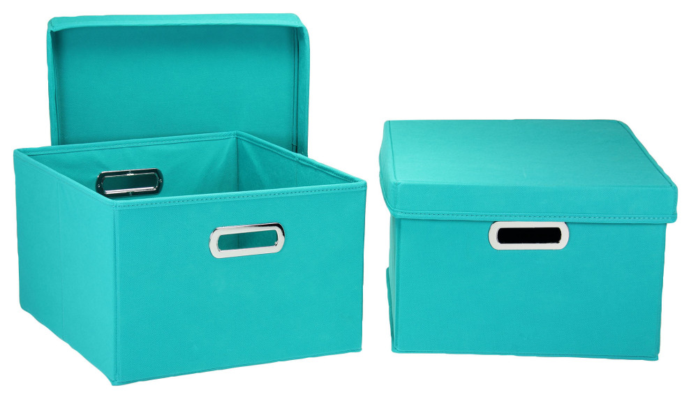 Storage Boxes With Lids Contemporary Storage Bins And Boxes by Household Essentials Houzz