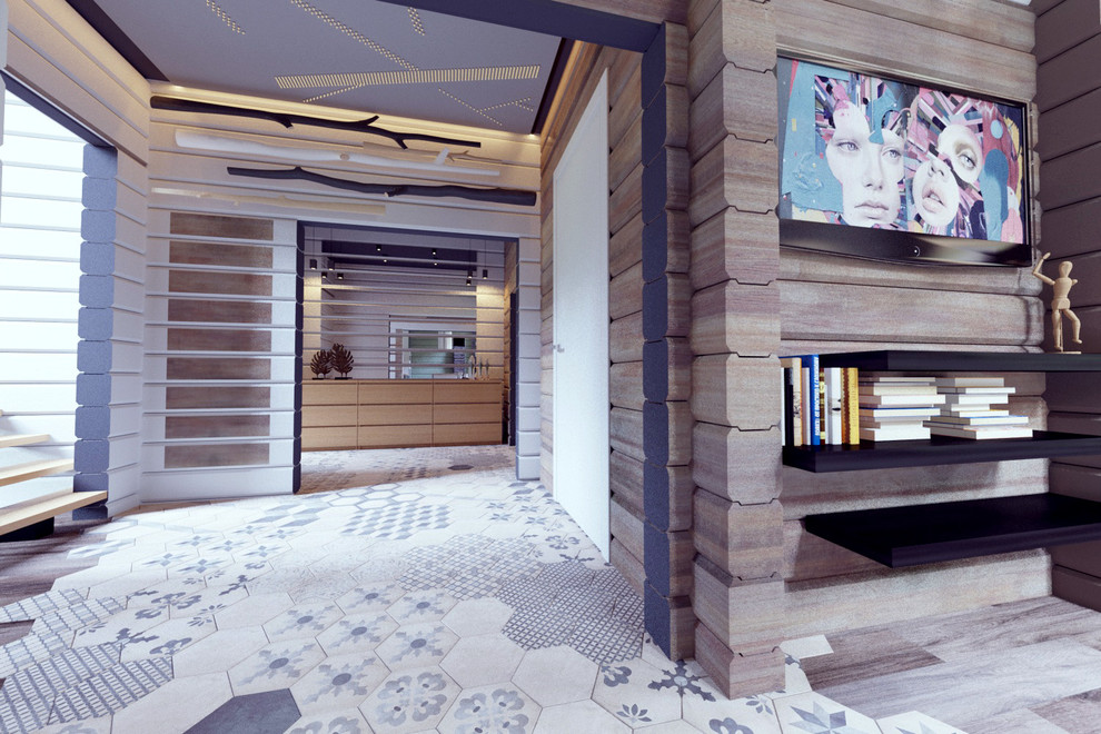 Интерьеры дома из бруса