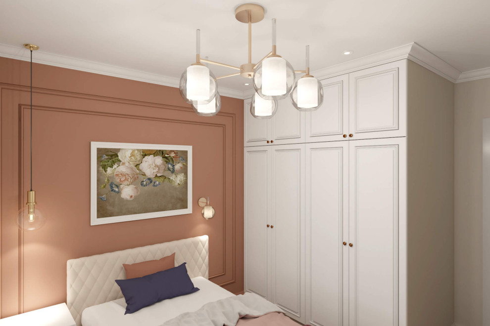 Однокомнатная квартира-студия 38м2 в неоклассике