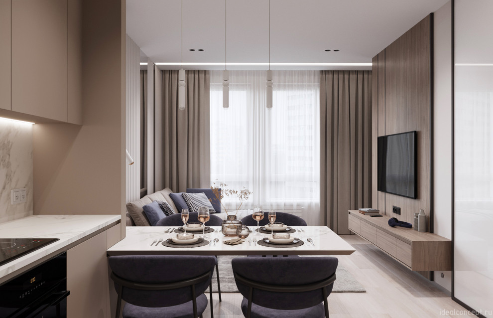 Минимализм в кофейных тонах.