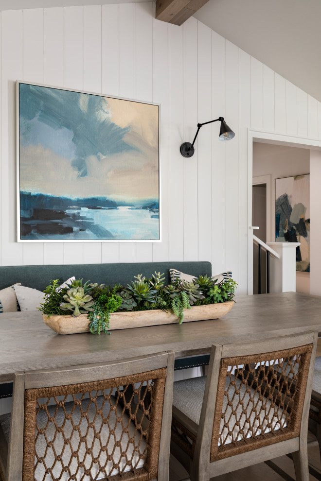 This is an example of a coastal dining room in Orange County.