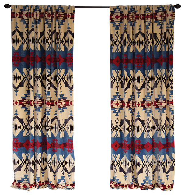 Blue River Southwestern Curtain Panels Set Of 2 Southwestern