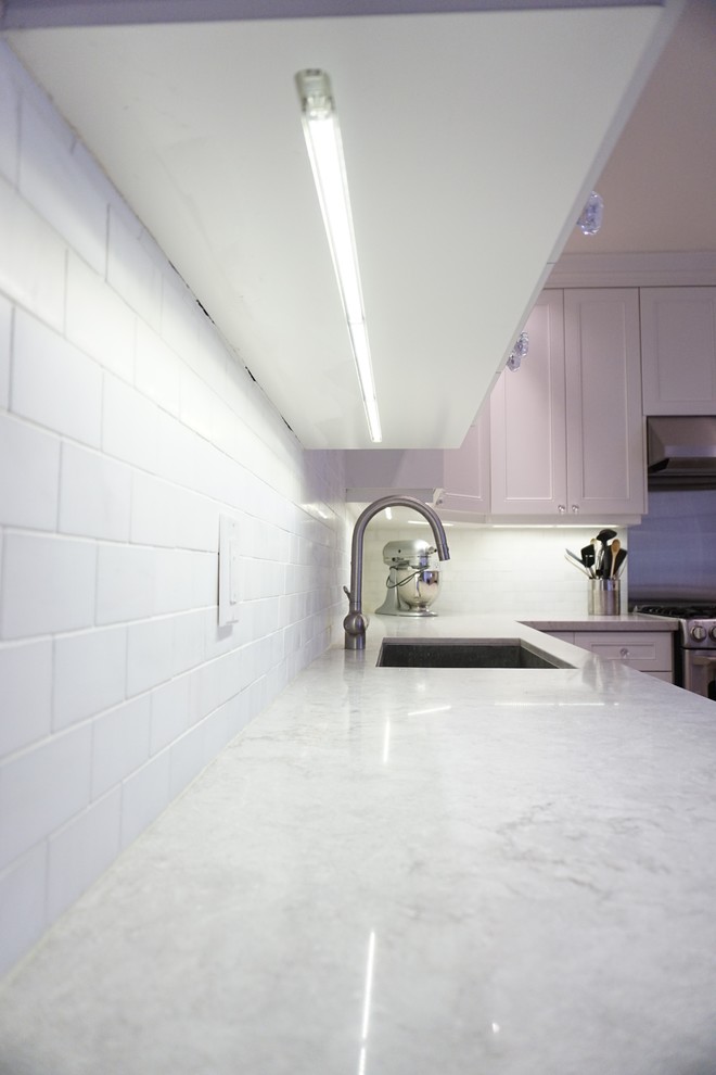 Inspiration for a transitional home design remodel in Toronto