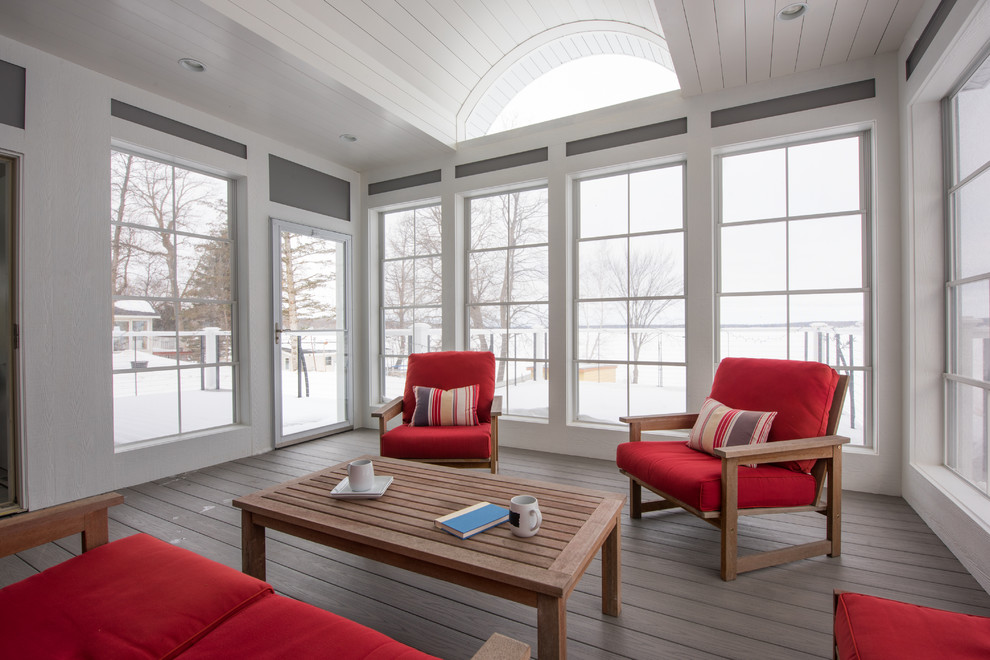 Transitional sunroom in Other.
