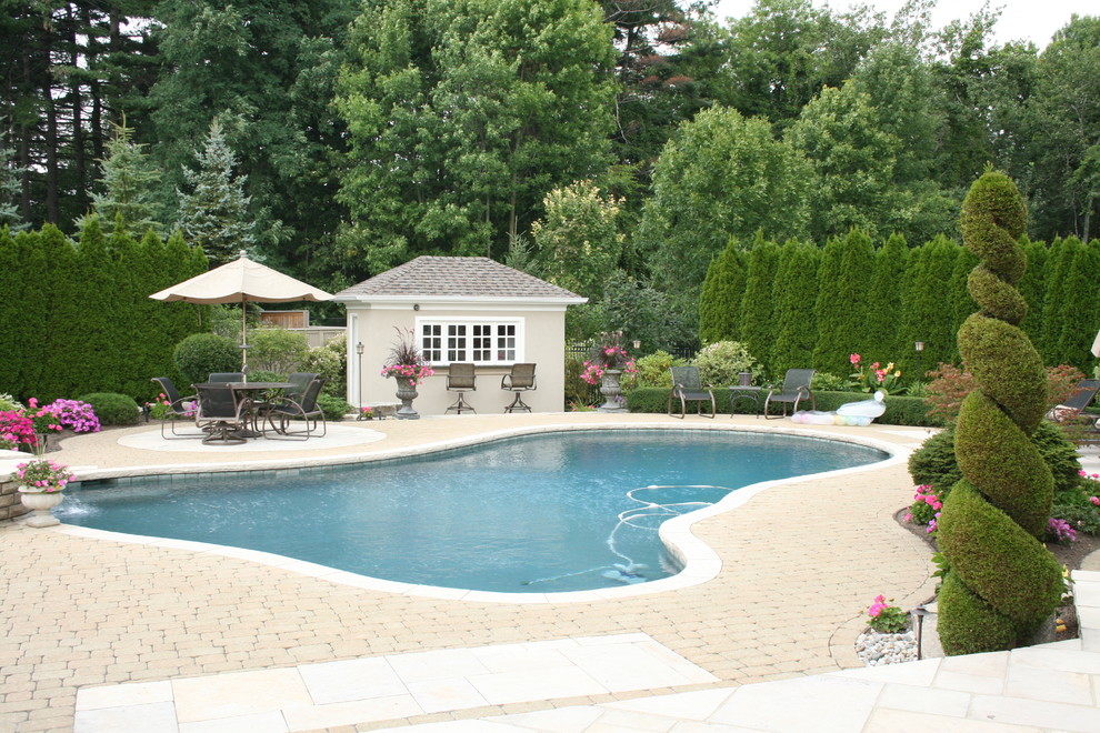 Transitional pool photo in Toronto