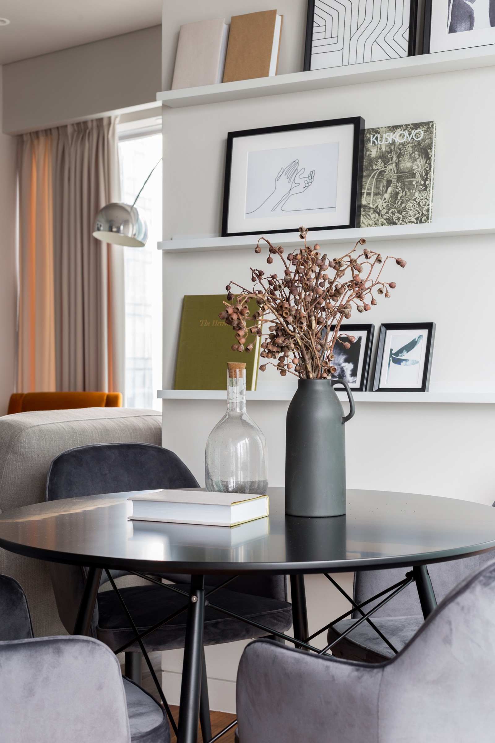 Текстильный дизайн в апартаментах Москва-Сити