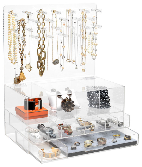 GLAMclassic Jewelry box, 9" X 20", Without Acrylic Handles