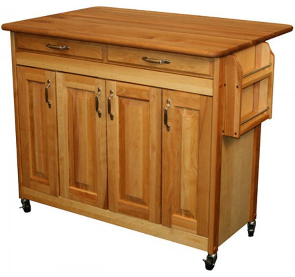 Home Styles Kitchen Island With Drop Leaf / Portable ...