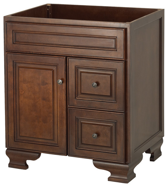 Hawthorne 30 Walnut Bathroom Vanity Traditional Hawthorne 30 Walnut Bathroom Vanity Dark 21 75 X 34