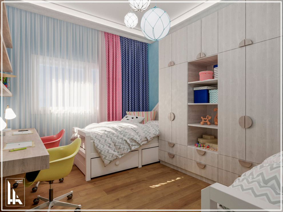 Минималистская четырехкомнатная квартира