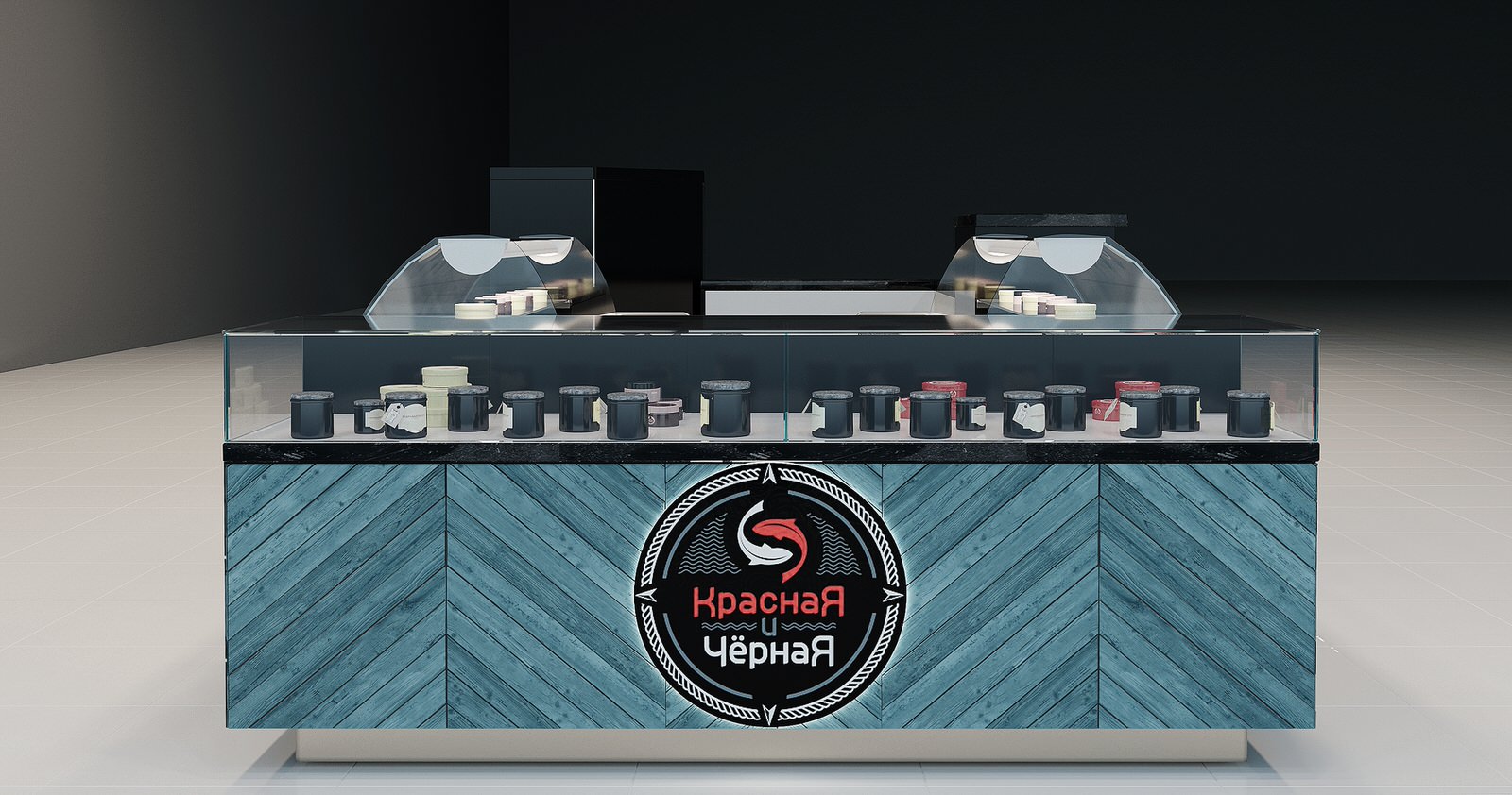 Проект торгового островка "caviar"