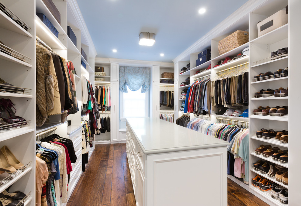Dove White Master Closet - Traditional - Closet - Chicago - by Closet ...