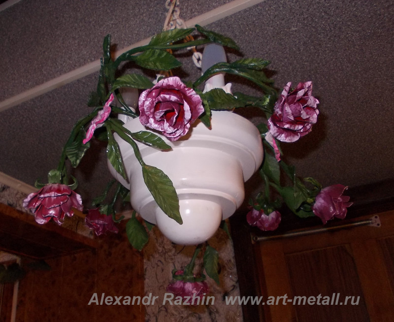 Wrought iron chandelier