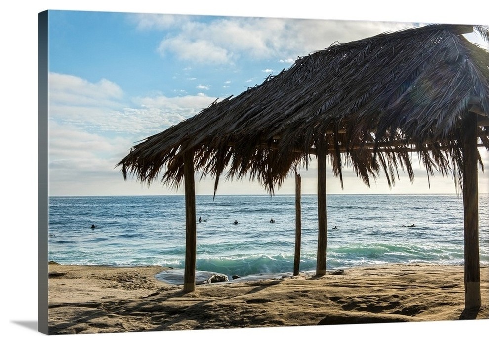 "Cabana on Windansea Beach, San Diego, California" Wrapped Canvas Art Print, ...