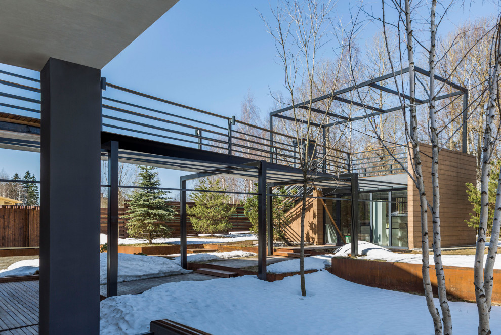 Загородный жилой дом 250 кв.м в стиле Шале.