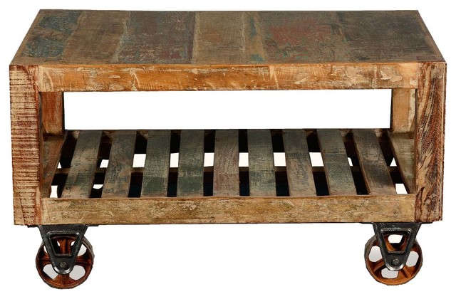 Calhoun Rustic Reclaimed Wood Double X Cart Coffee Table Calhoun Rustic Reclaimed Wood Double X Cart Coffee Table