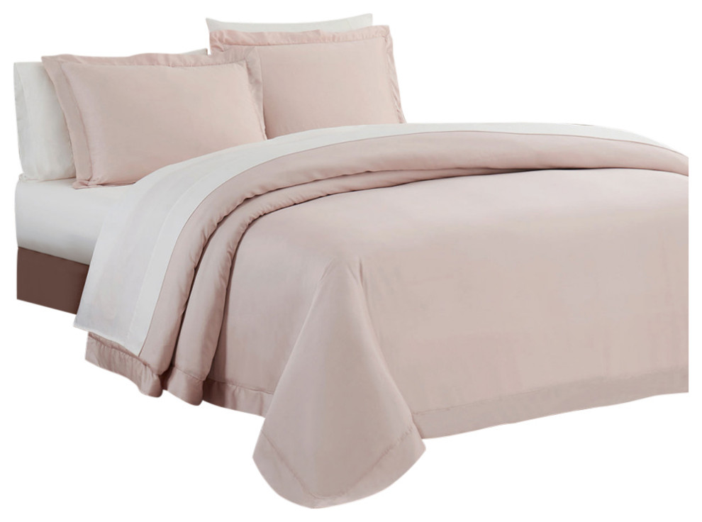 Lyocell Duvet Cover Set, 3 Piece, King Transitional Duvet Covers