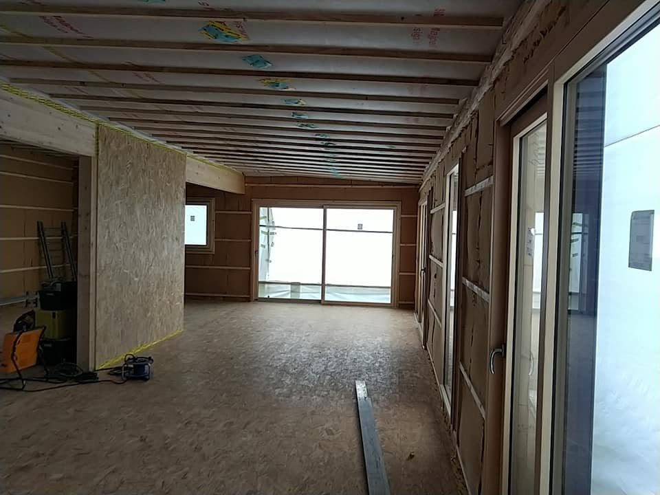 Construction de maison style moderne