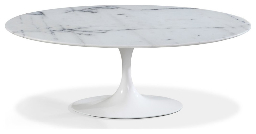 Oval Marble Dining Table Small