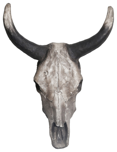 Sagebrook Home Weathered Bull Skull Wall Decor Animal Head