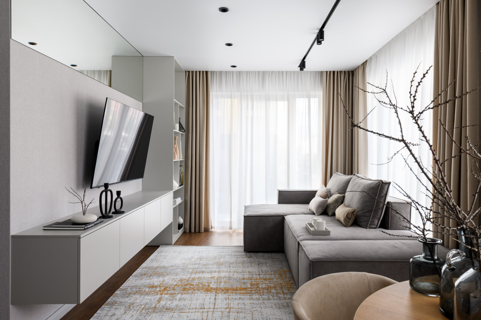 Светлая квартира для семьи с двумя детьми