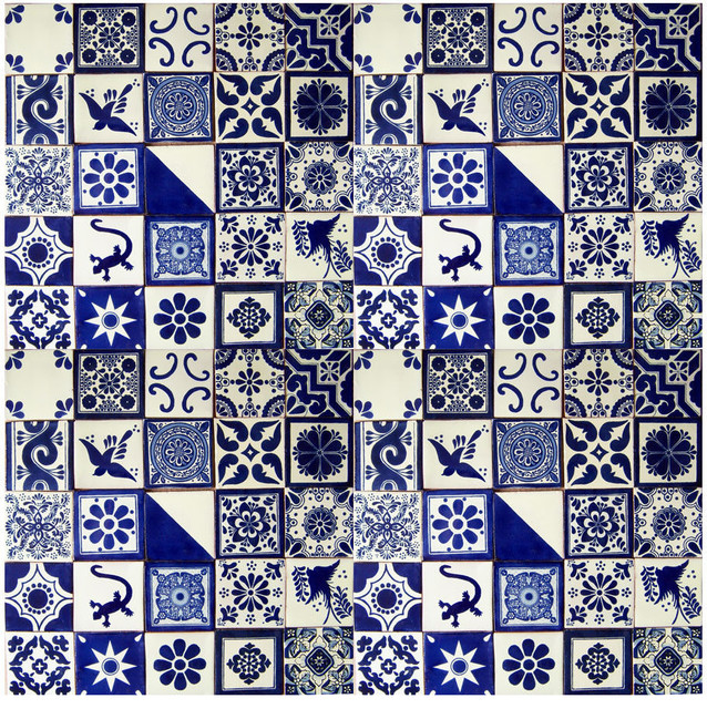 4 X4 Handpainted Talavera Mexican Tiles 100 Piece Set 4 X4 Handpainted Talavera Mexican Tiles