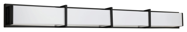 Dainolite VLD-415 Winston 4 Light 46"W LED Bathroom Vanity Light - Matte Black