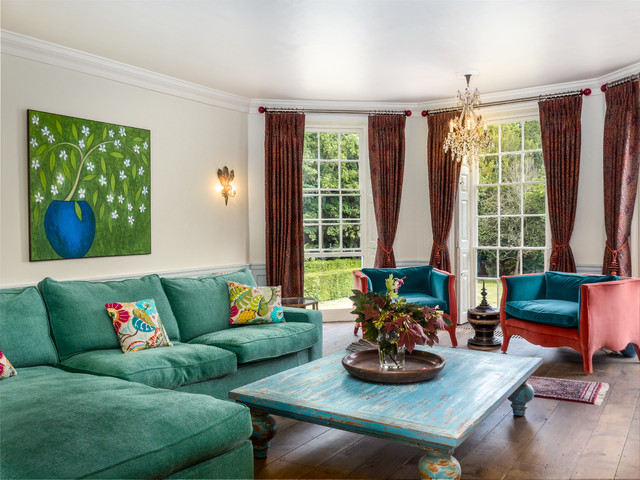 Stunning Home shabby-chic-inspirerad-vardagsrum