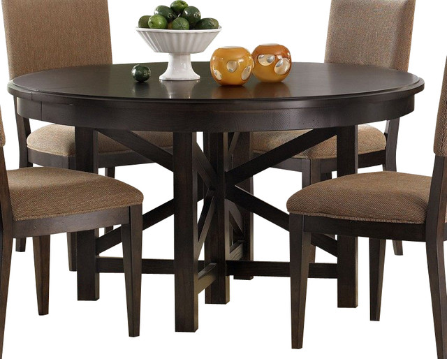 Liberty Furniture Visions 72x54 Oval Dining Table in Mocha, Dark Wood