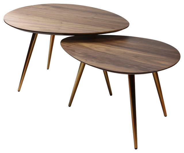 Edloe 2 Piece Finch Maddox Nesting Coffee Table Set Midcentury Edloe 2 Piece Finch Maddox Nesting Coffee Table Set