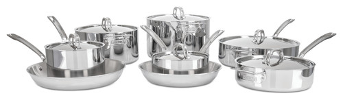 Viking 3-Ply 14-Piece Pots and Pans Set, Mirror Finish