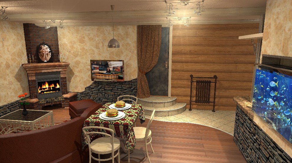 Дизайн интерьера деревянного дома