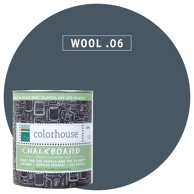 Colorhouse Interior Chalkboard Paint, Wool .06, Quart