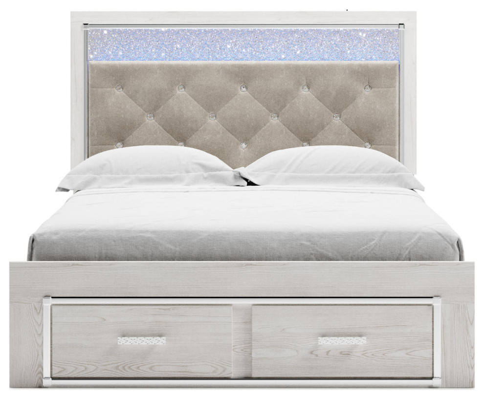 Altyra Queenl Upholstered Panel Headboard Transitional Headboards