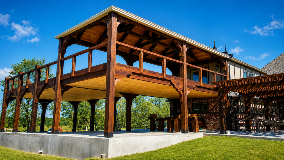 Two Story Pavilion with waterproof deck