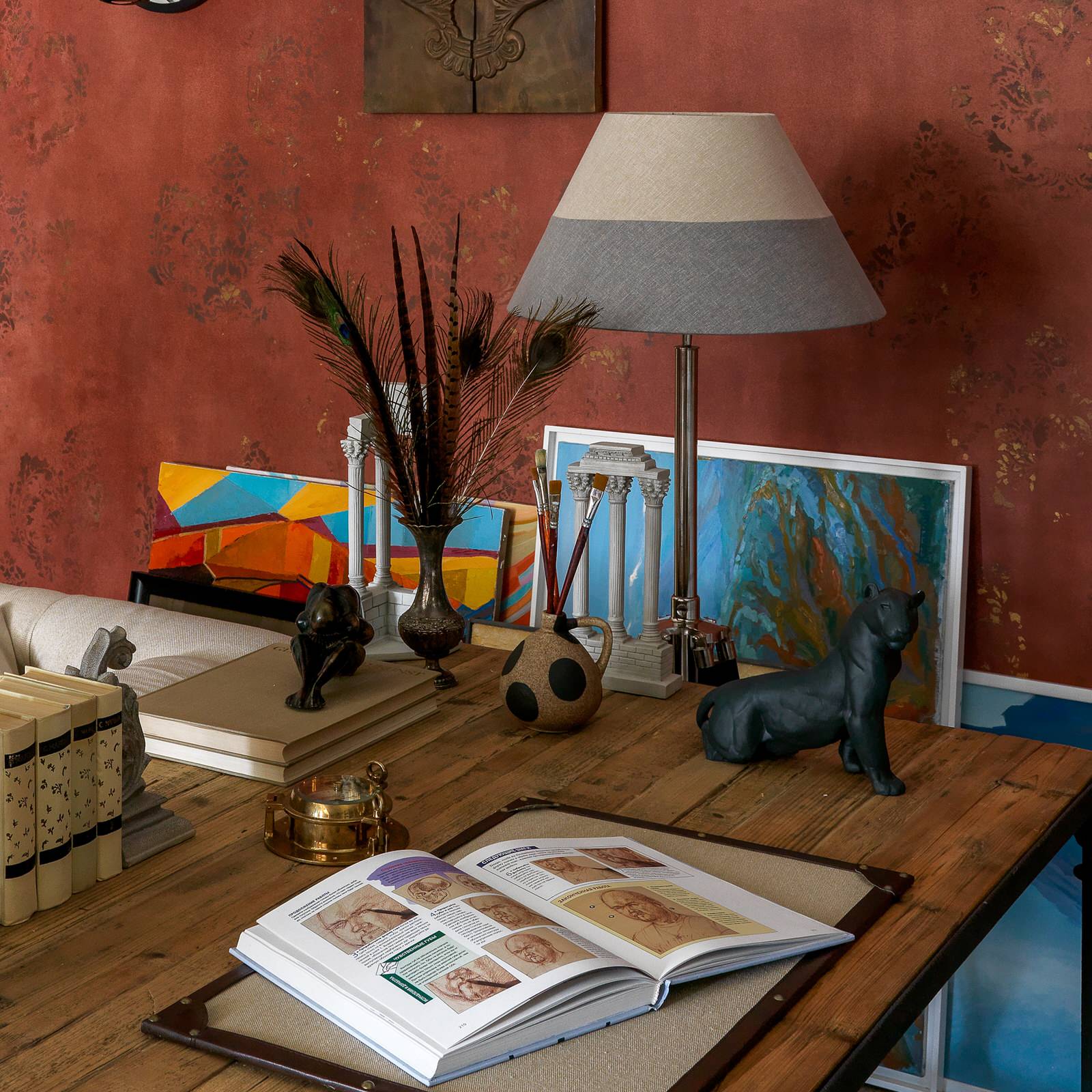 Дизайн мастерской в загородном доме