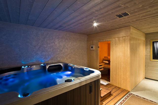 Chalet Megeve rustikt-pool