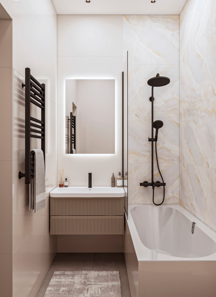 ЖК Level Нагатинская. Ванная комната 3м2