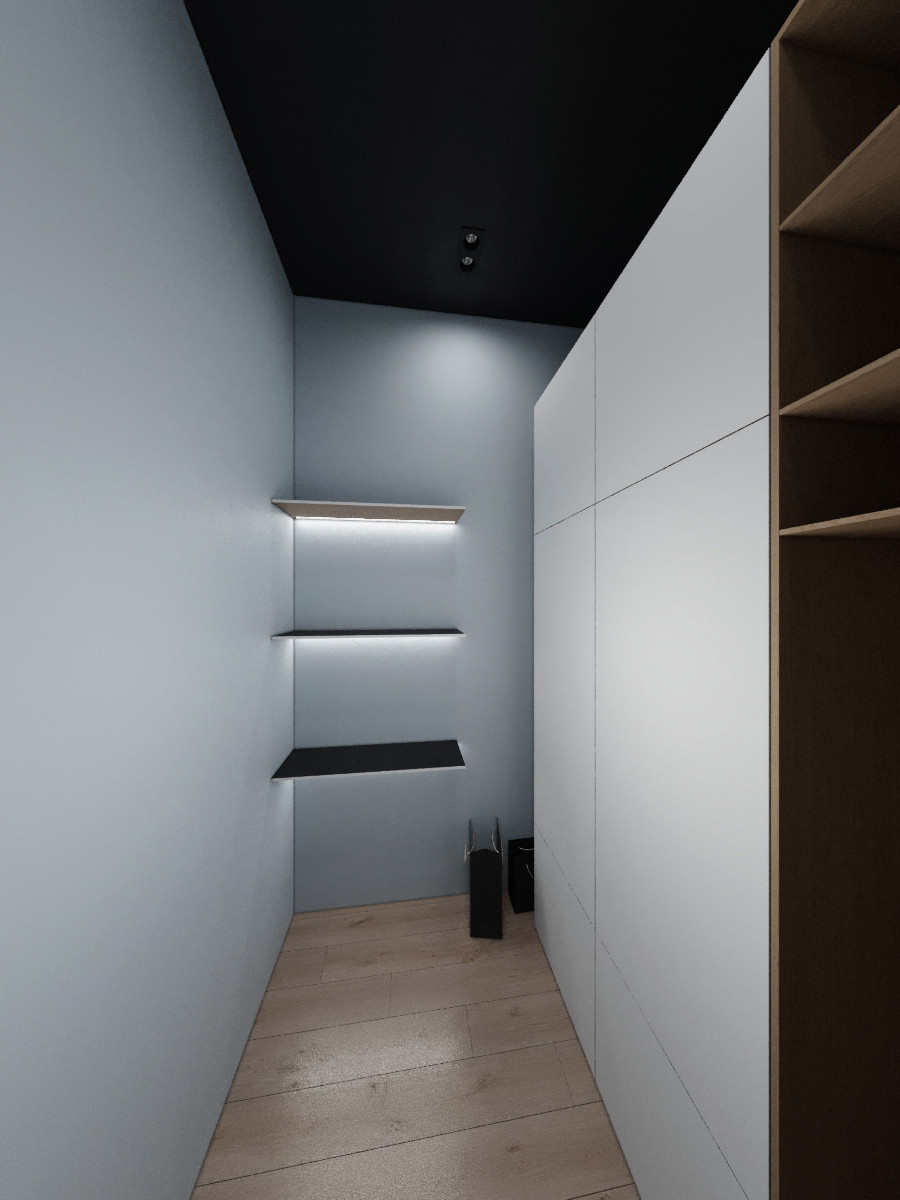 Визуализация небольшой студии.