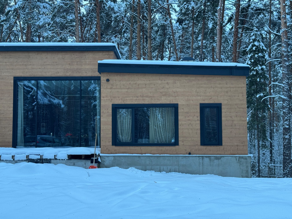 Одноэтажный дом из клееного бруса