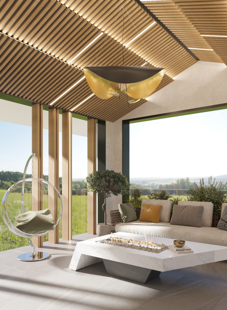 Летняя веранда в загородном доме