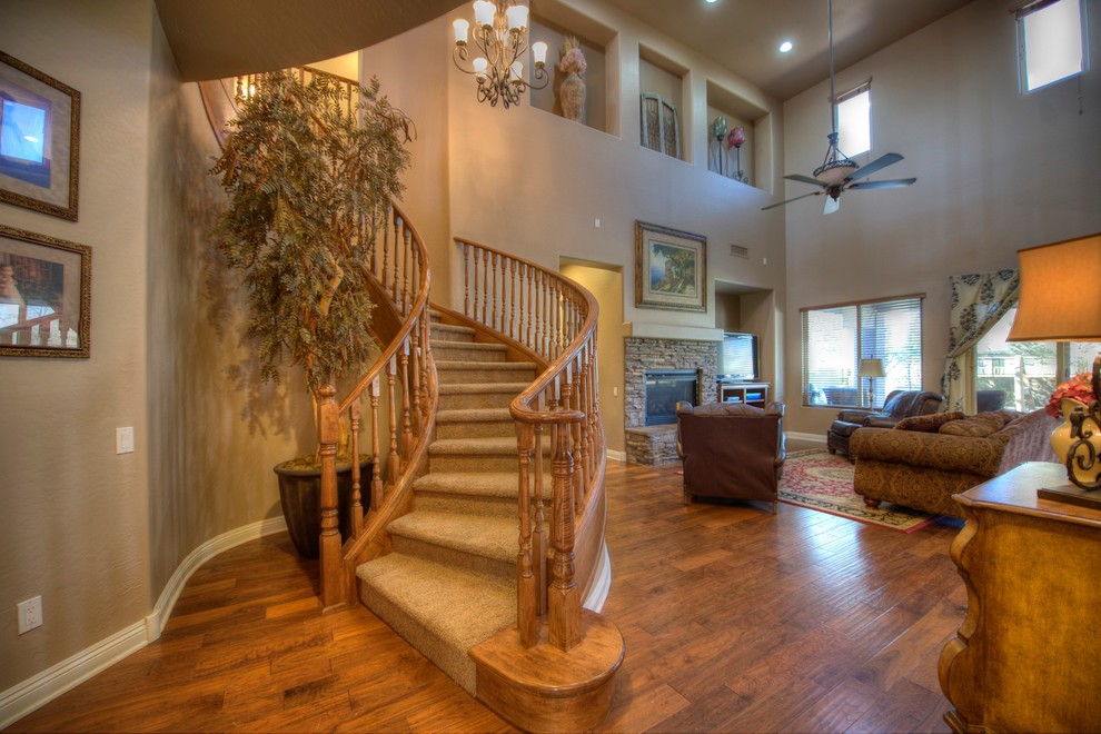 This is an example of a traditional staircase in Phoenix.