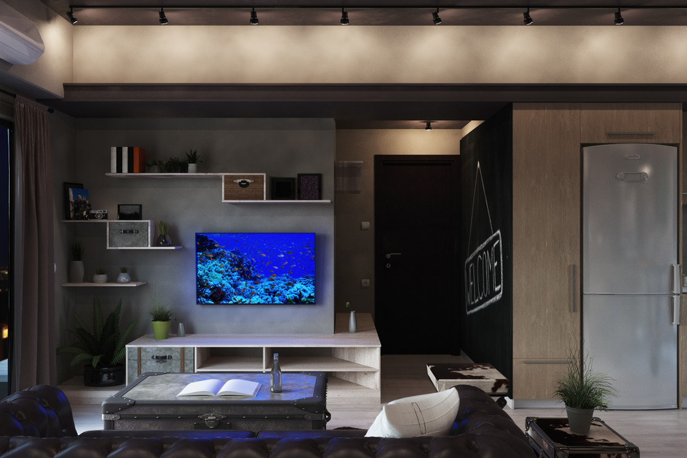 Визуализация мужского интерьера.