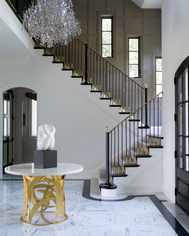 This is an example of a contemporary entryway in Other.