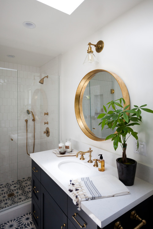 5 Fantasy Bathrooms To Drool Over Audenza, Bathroom Light Fixtures Over Round Mirror