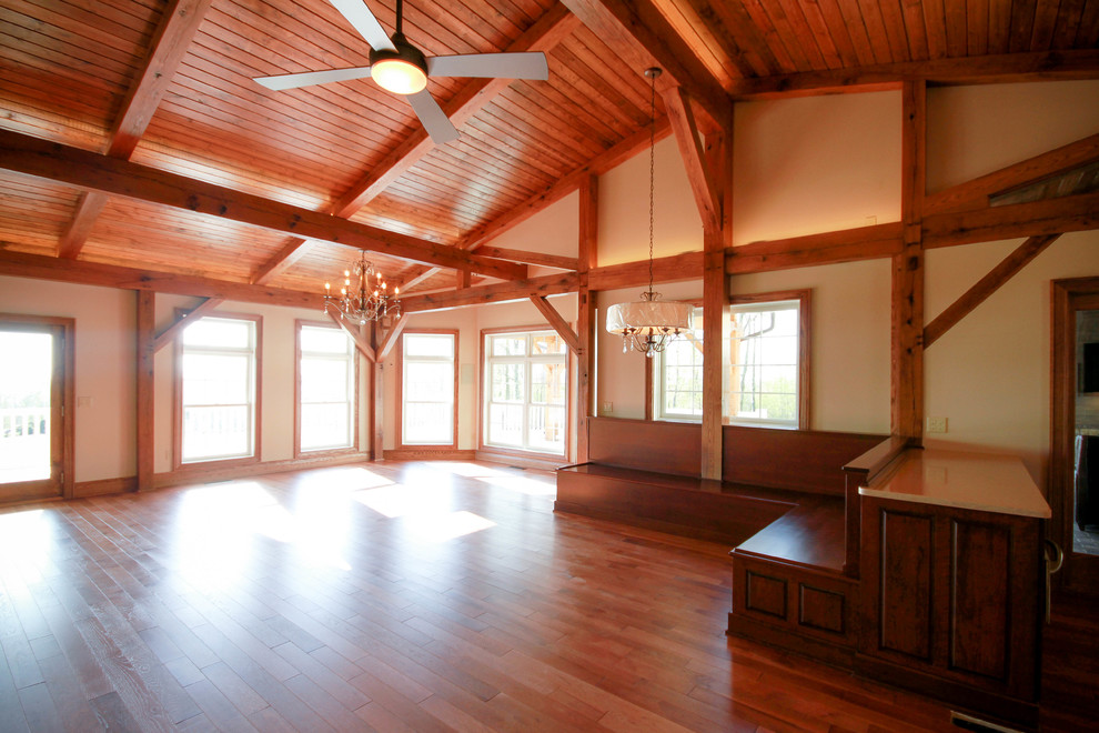 Timber Frame House Addition on Ridge Road