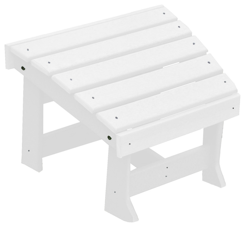 Poly New Hope Footstool, White